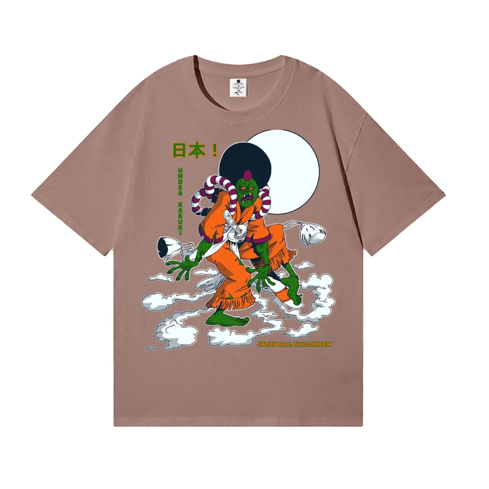 Halloween Green Yokai Japanese Style Classic Tee