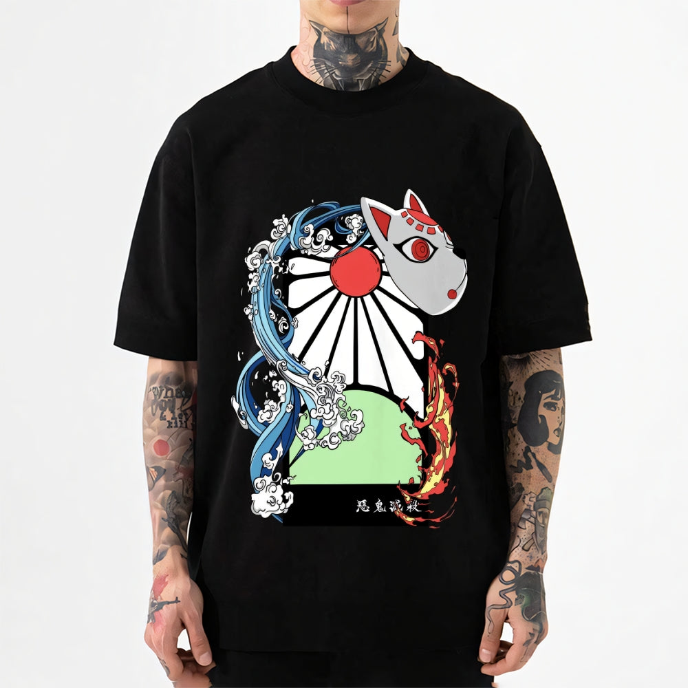Deamon Hanafuda Japanese Style Classic Tee
