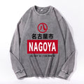 Nagoya Vintage Cotton Wash Crewneck Long-Sleeve T-Shirt