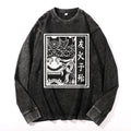 Primitive Bronze Quickblade Vintage Cotton Wash Crewneck Long-Sleeve T-Shirt