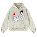Tiger Vintage Washed Thick Cotton Hoodie