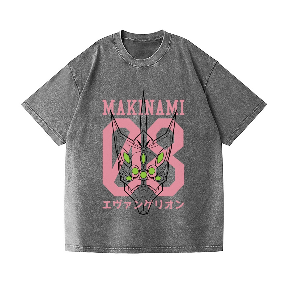 EVA 08 Vintage Wash Japanese Design T-Shirt