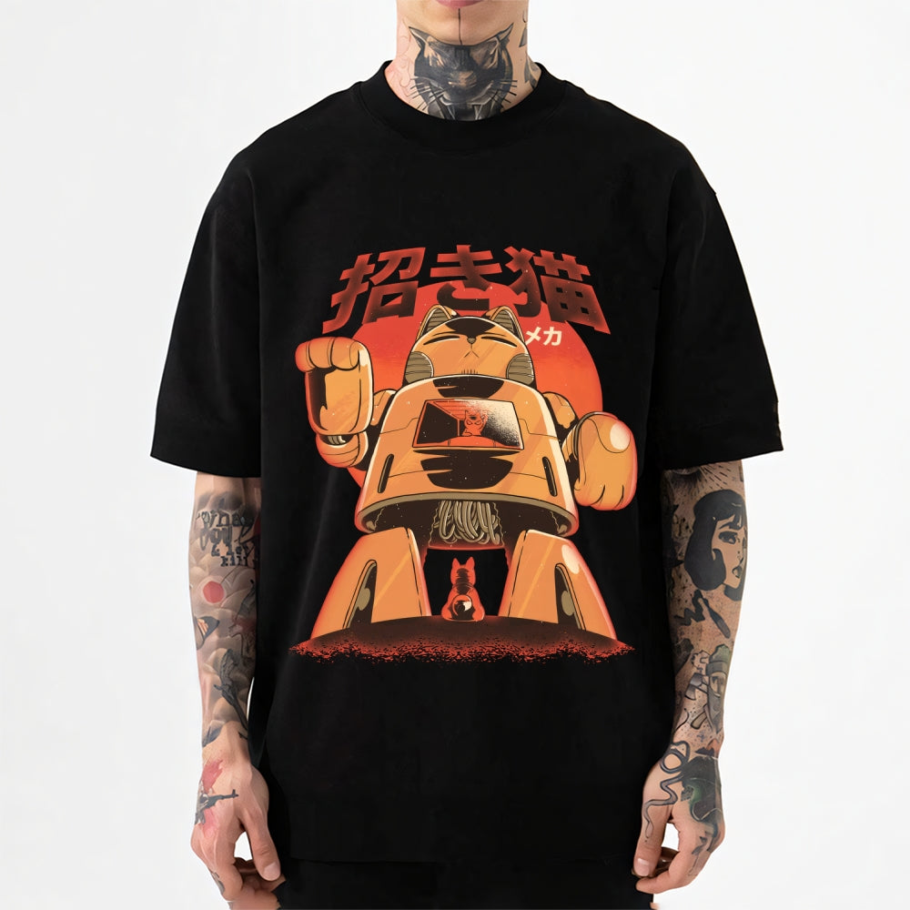 Cat Mecha Japanese Style Classic Tee