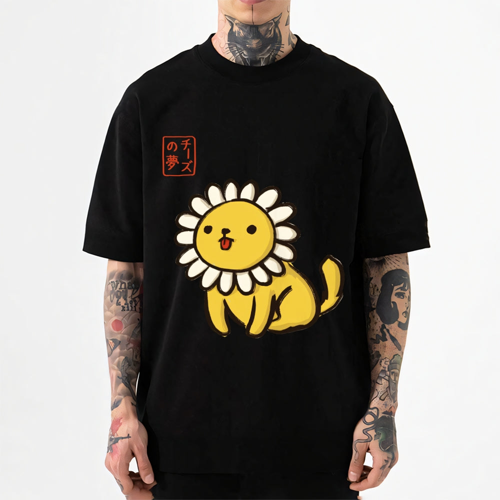 Flower Dog Japanese Style Classic Tee