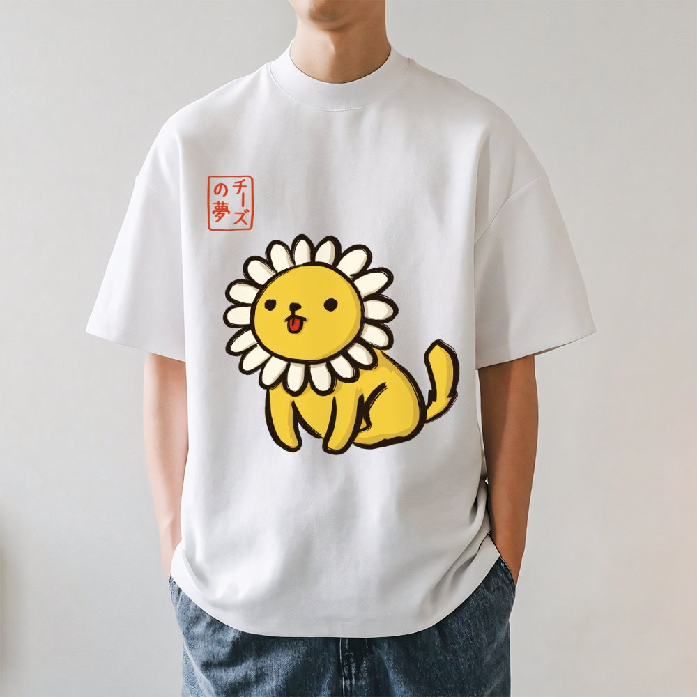 Flower Dog Japanese Style Classic Tee