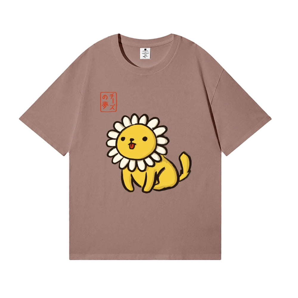 Flower Dog Japanese Style Classic Tee