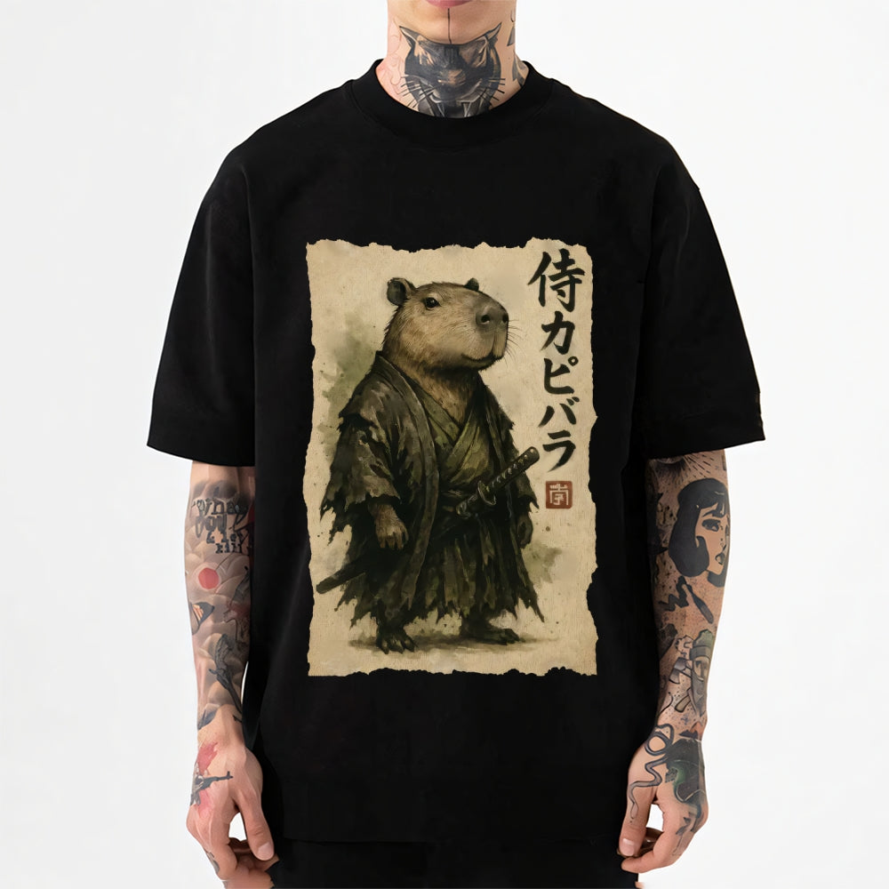Capybara Ronin Japanese Style Classic Tee