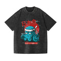 Octopus Vintage Wash Japanese Design T-Shirt