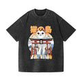 Cat Island Vintage Wash Japanese Design T-Shirt