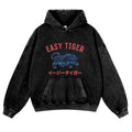 Tiger Vintage Washed Thick Cotton Hoodie