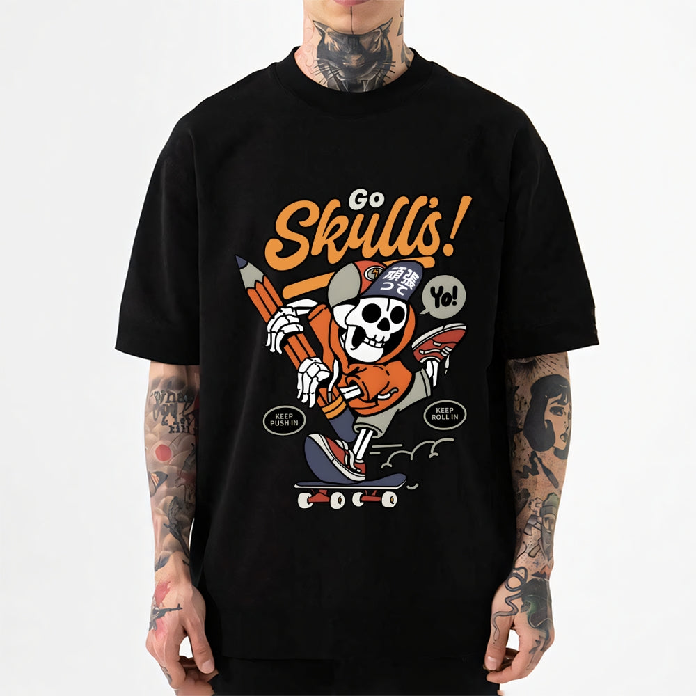 Go Skulls Japanese Style Classic Tee