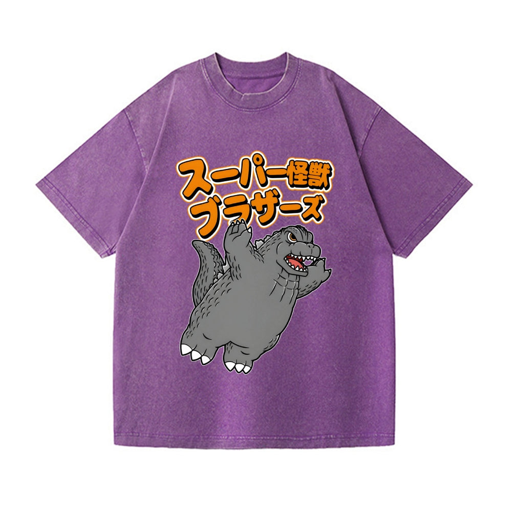 Kaiju Vintage Wash Japanese Design T-Shirt
