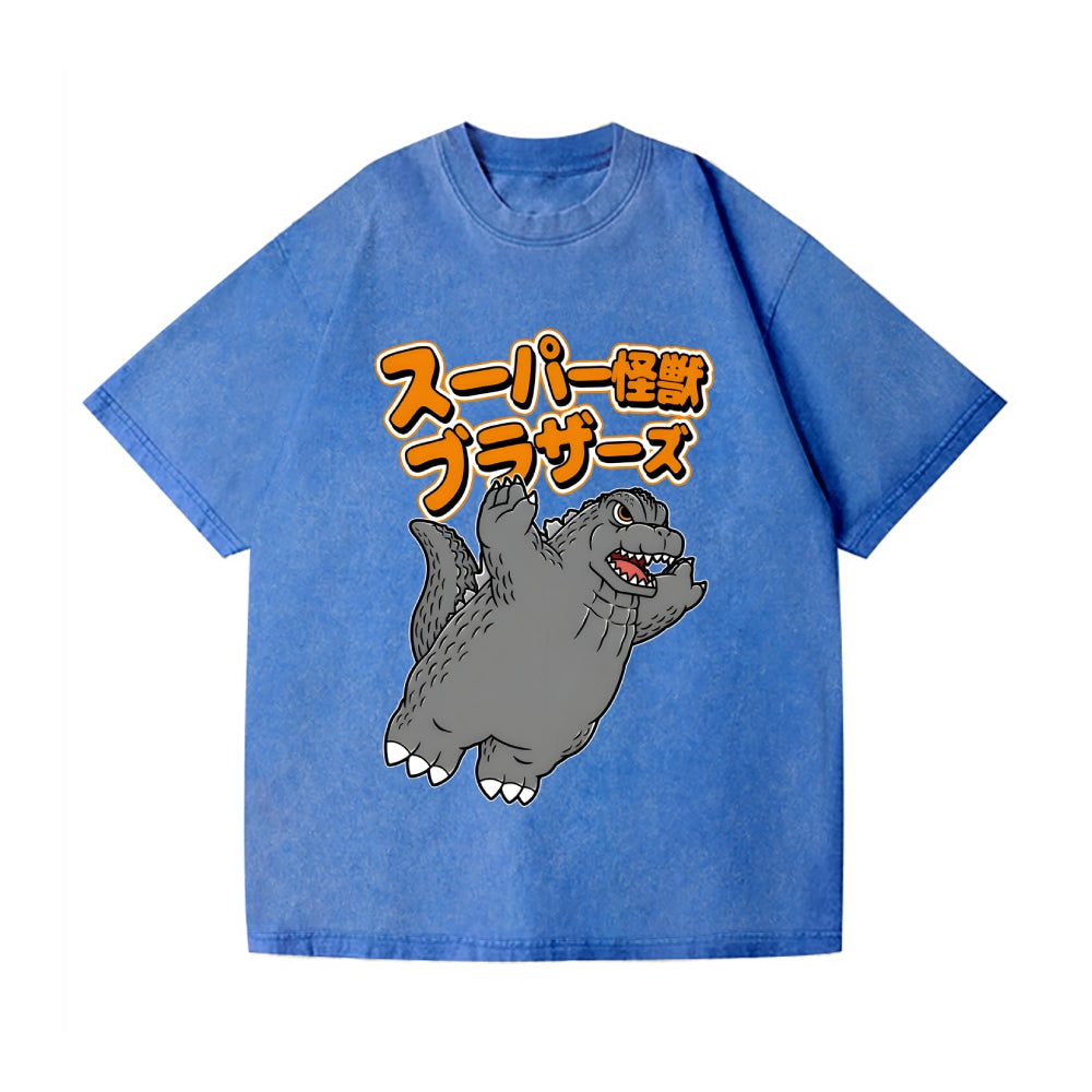 Kaiju Vintage Wash Japanese Design T-Shirt
