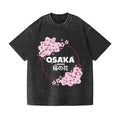 Osaka Sakura Blossom Vintage Wash Japanese Design T-Shirt