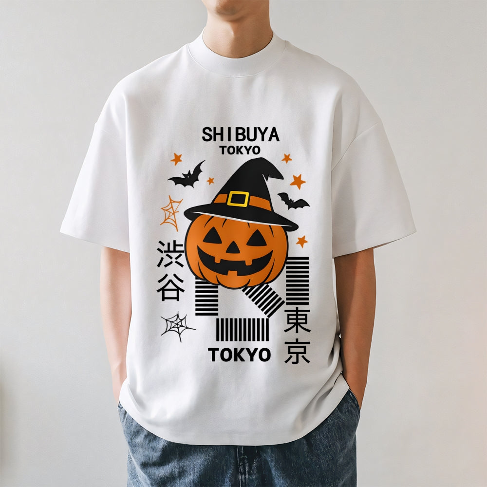 Halloween Pumpkin Shibuya Japanese Style Classic Tee