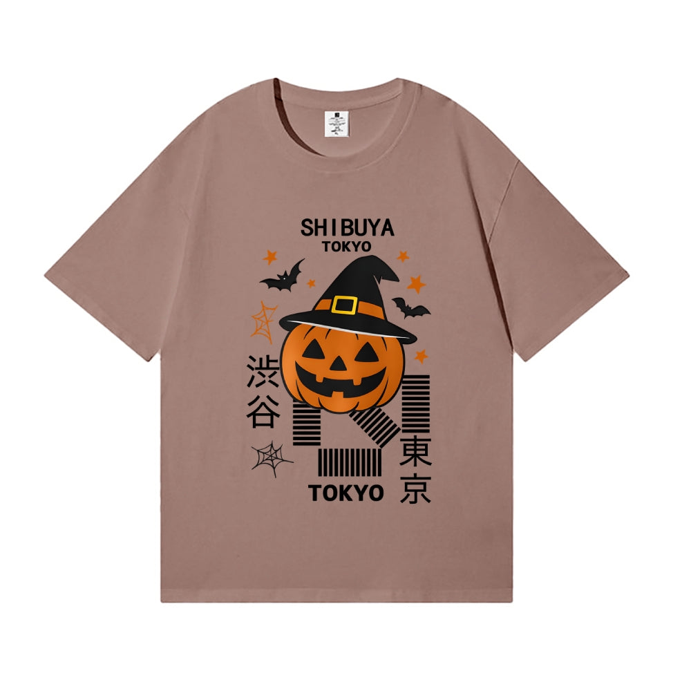 Halloween Pumpkin Shibuya Japanese Style Classic Tee