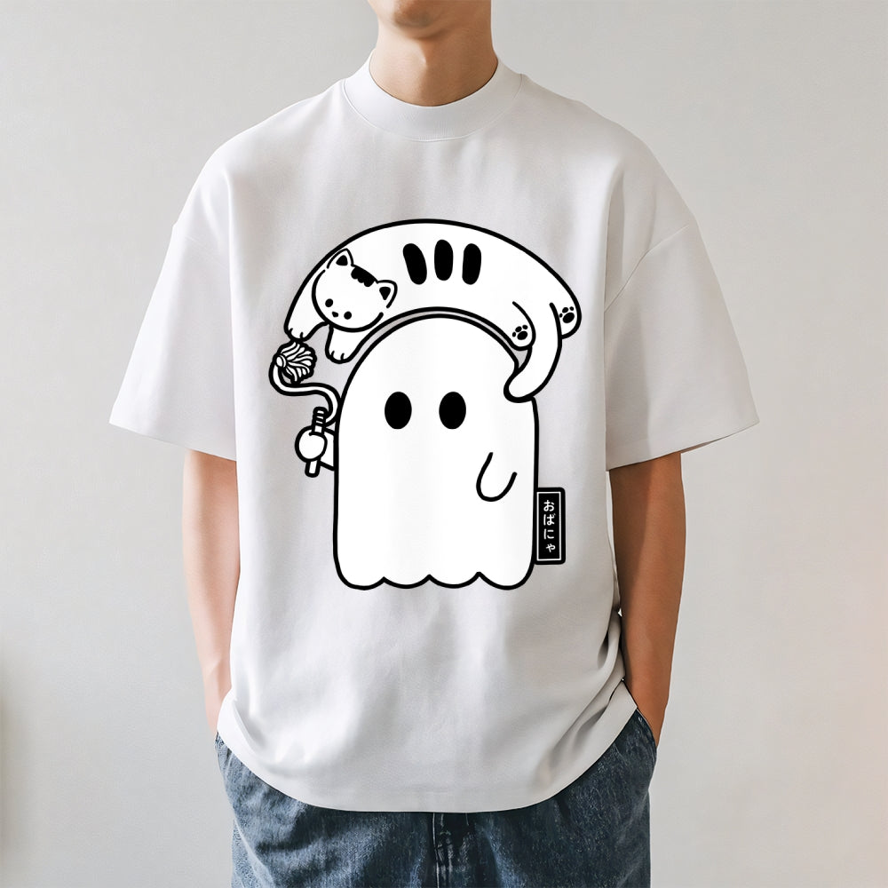 Cat and Ghost Japanese Style Classic Tee