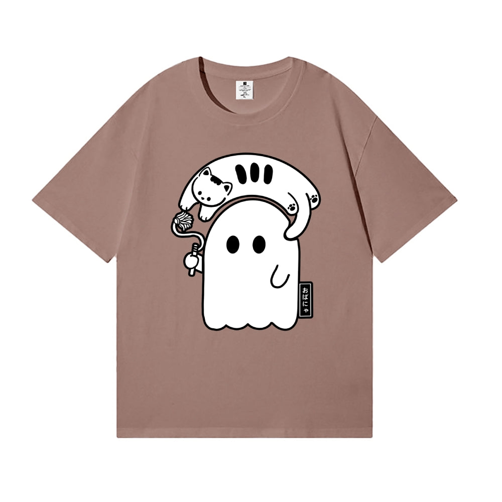 Cat and Ghost Japanese Style Classic Tee