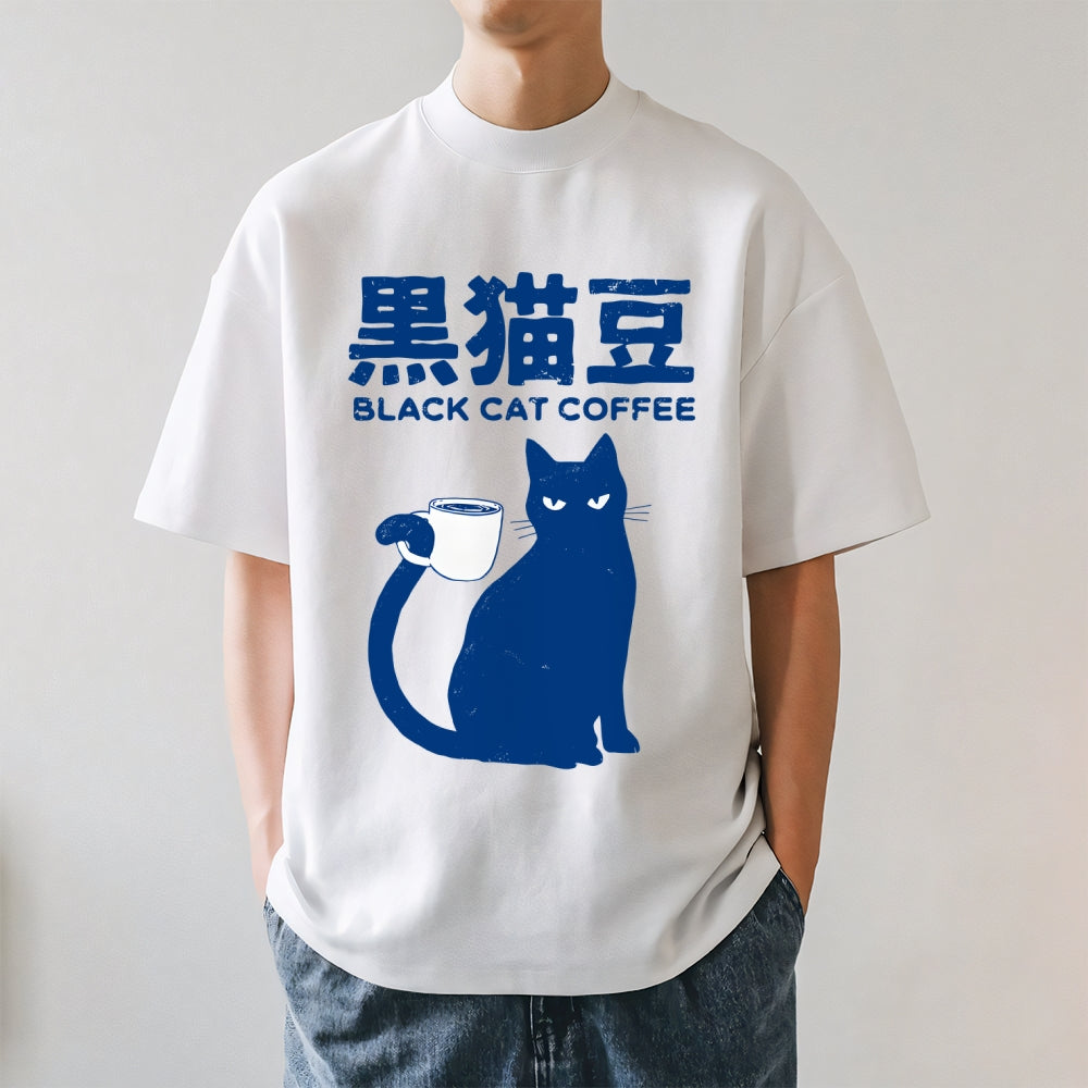 Black Cat Coffee Japanese Style Classic Tee