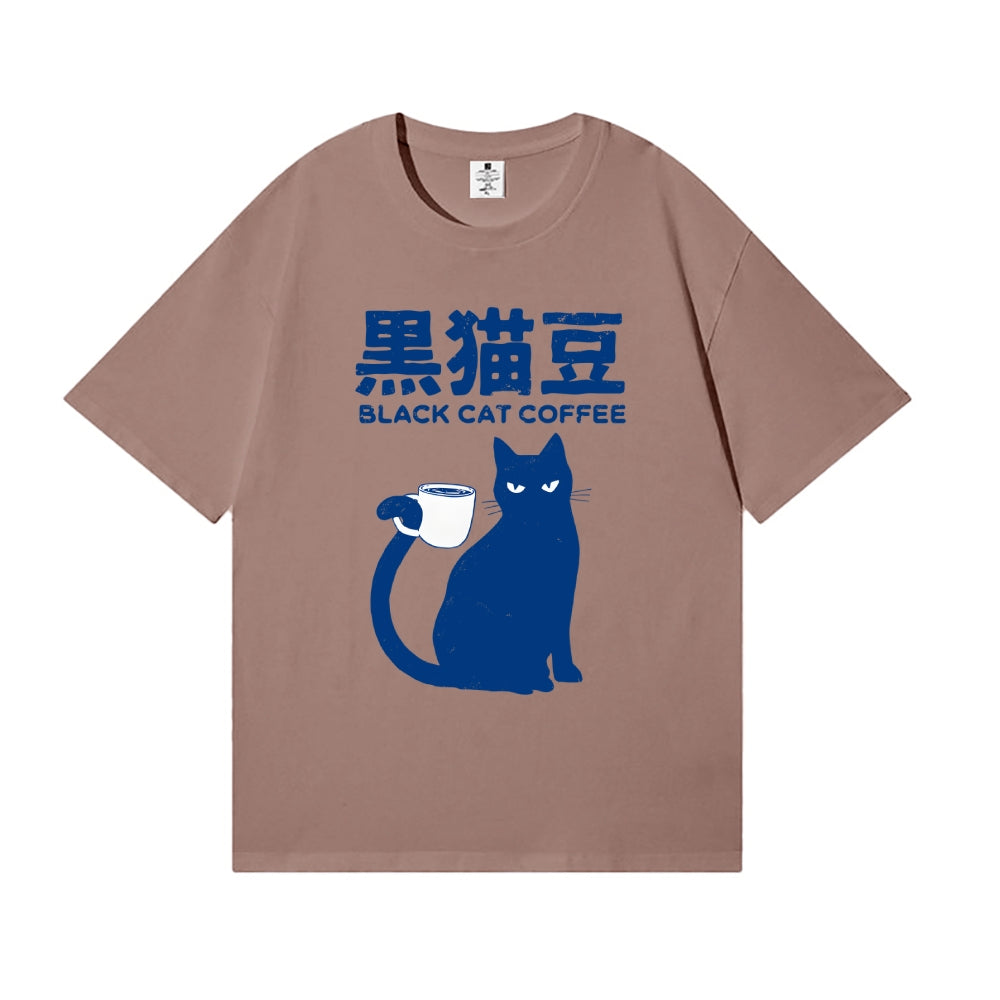 Black Cat Coffee Japanese Style Classic Tee