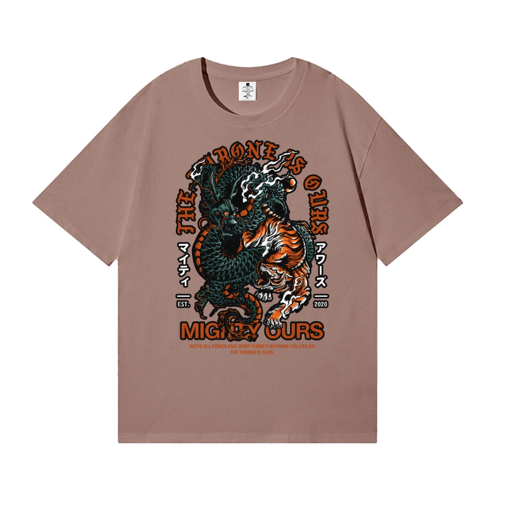 Dragon And Tiger Japanese Style Classic Tee