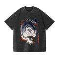 Japanese Tiger Vintage Wash Japanese Design T-Shirt
