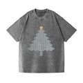 Merry Christmas Tree Vintage Wash Japanese Design T-Shirt