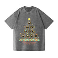 Ghibli Merry Christmas Tree Vintage Wash Japanese Design T-Shirt