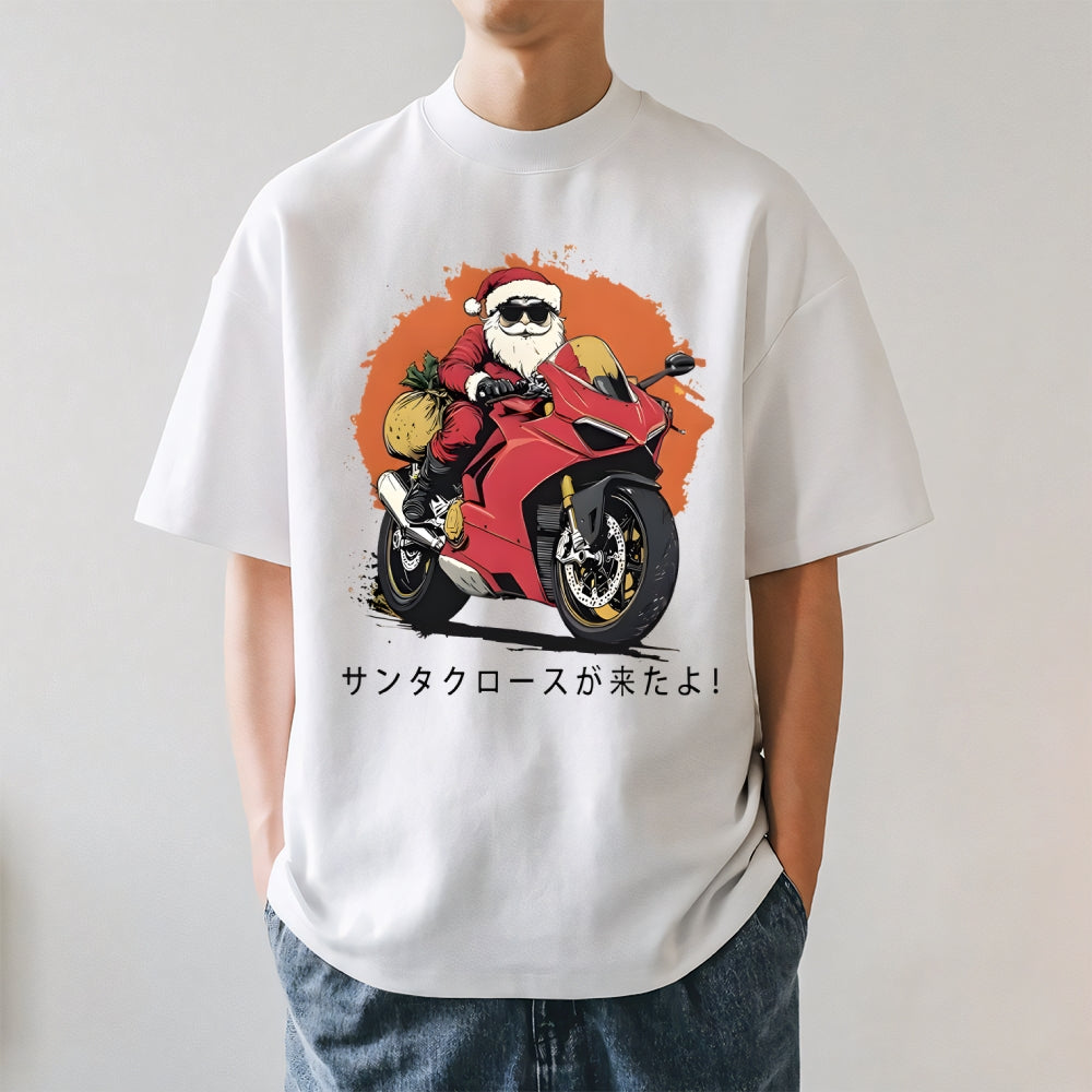 Motorcycle Christmas Japanese Style Classic Tee