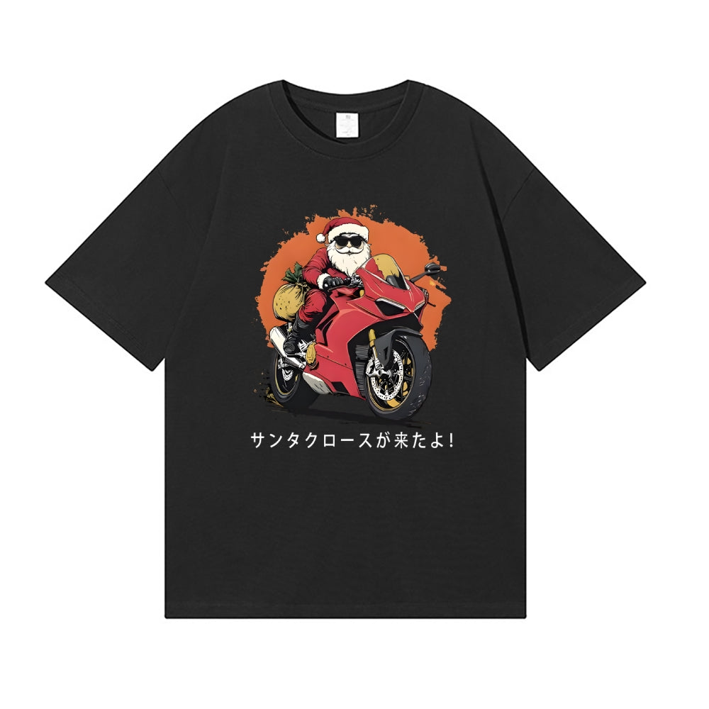 Motorcycle Christmas Japanese Style Classic Tee