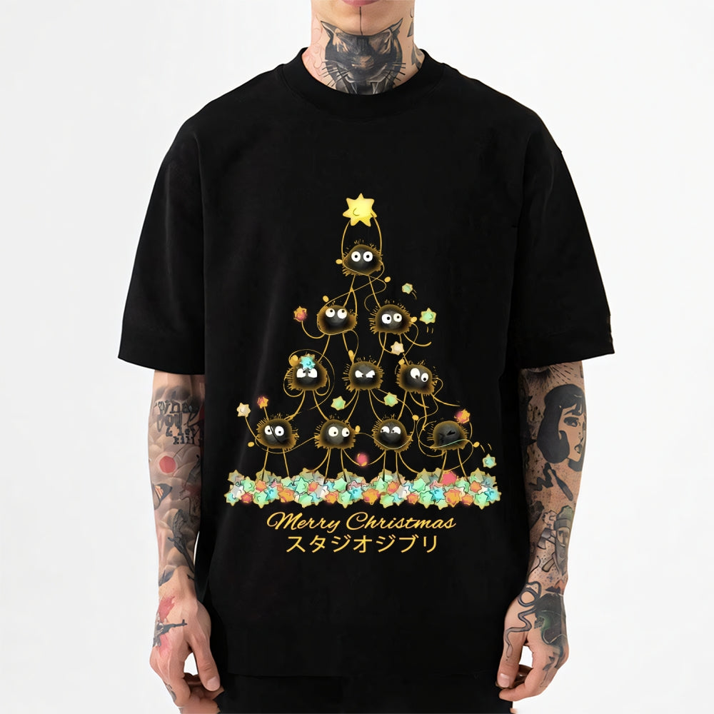 Ghibli Merry Christmas Tree Japanese Style Classic Tee