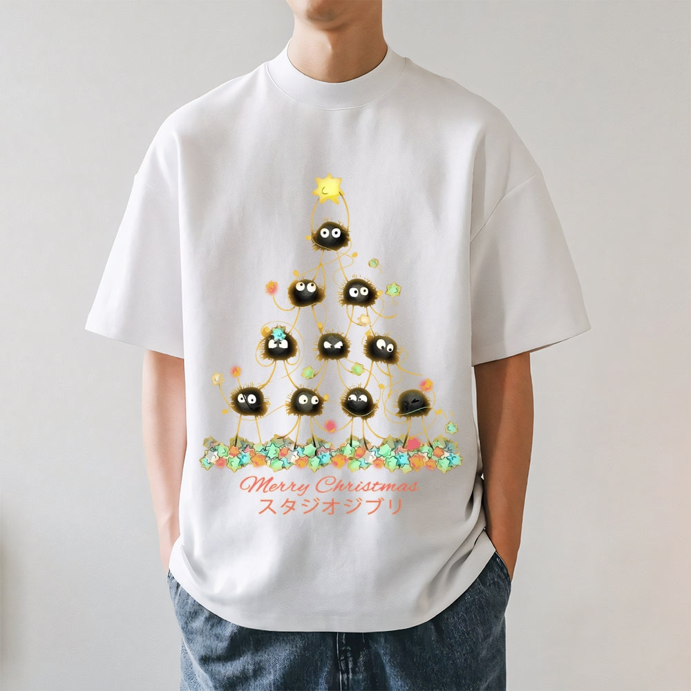Ghibli Merry Christmas Tree Japanese Style Classic Tee