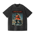 Christmas Santa Kaiju Vintage Wash Japanese Design T-Shirt