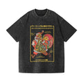 Christmas Santa Claus Vintage Wash Japanese Design T-Shirt