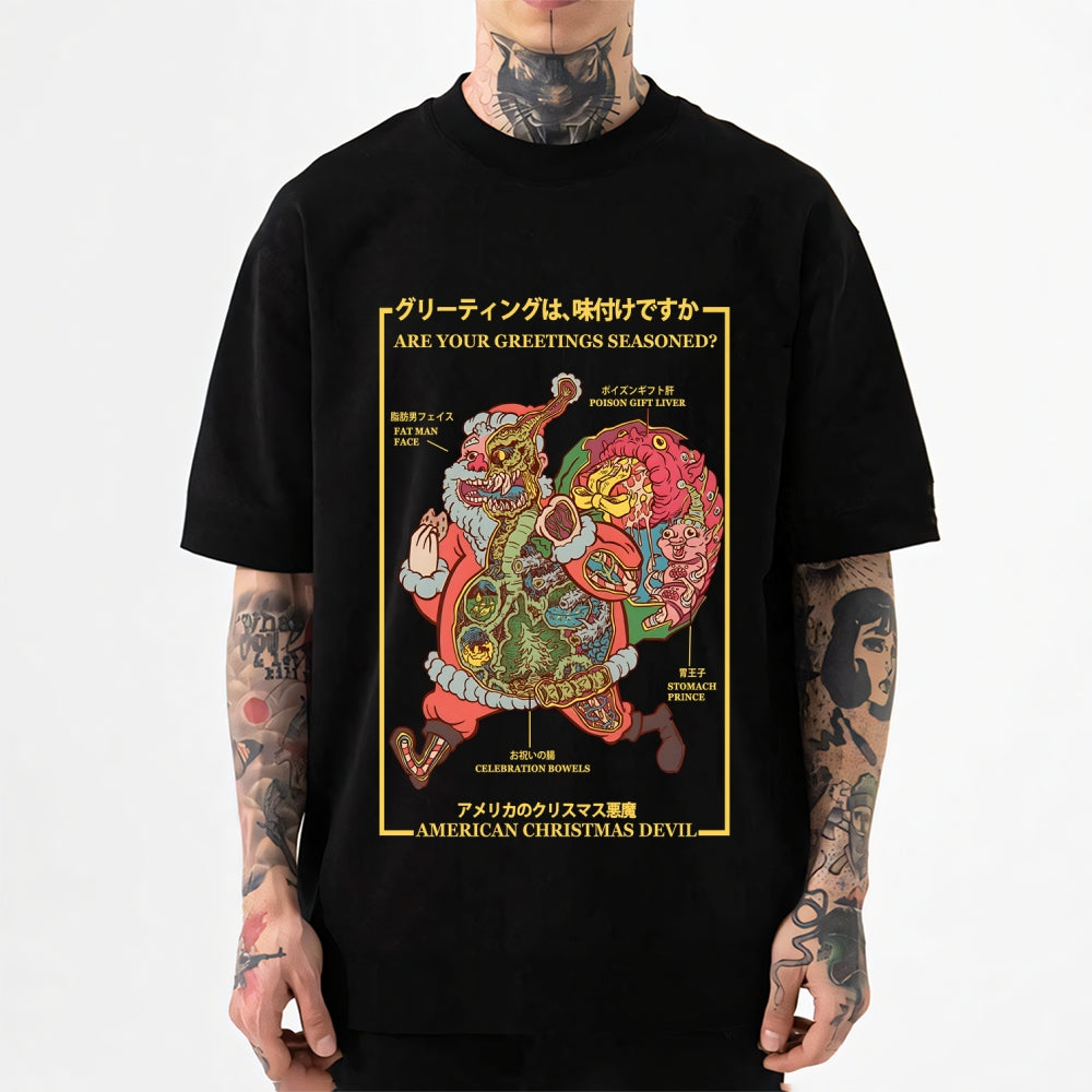 Christmas Santa Claus Japanese Style Classic Tee
