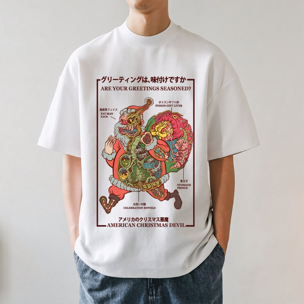 Christmas Santa Claus Japanese Style Classic Tee