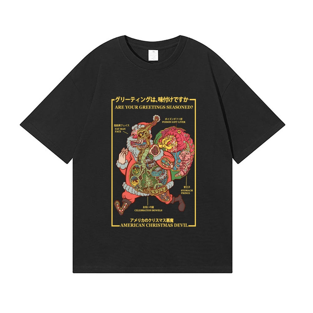 Christmas Santa Claus Japanese Style Classic Tee