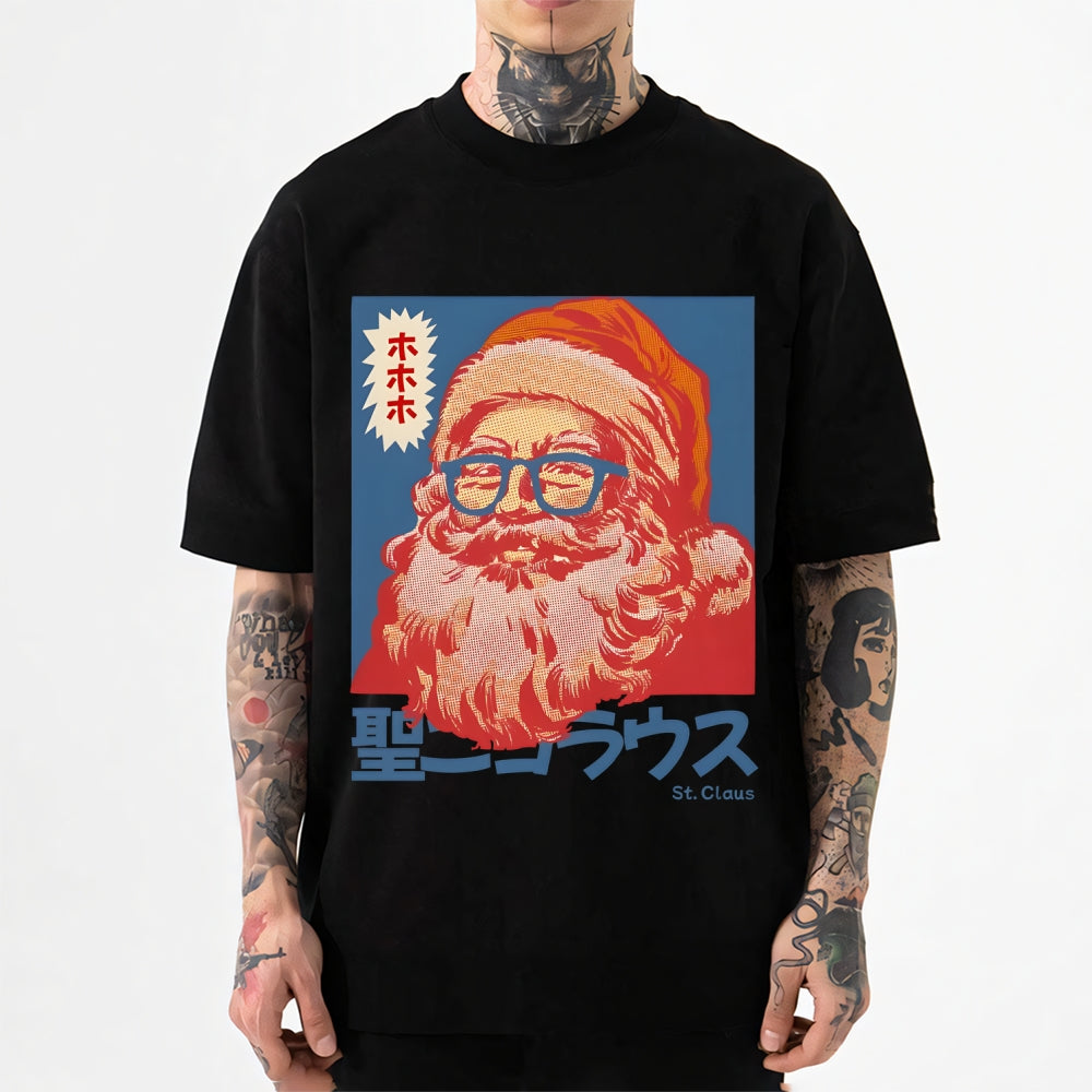 Christmas Santa Claus Japanese Style Classic Tee