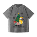 Ghibli Merry Christmas Tree Totoro Vintage Wash Japanese Design T-Shirt