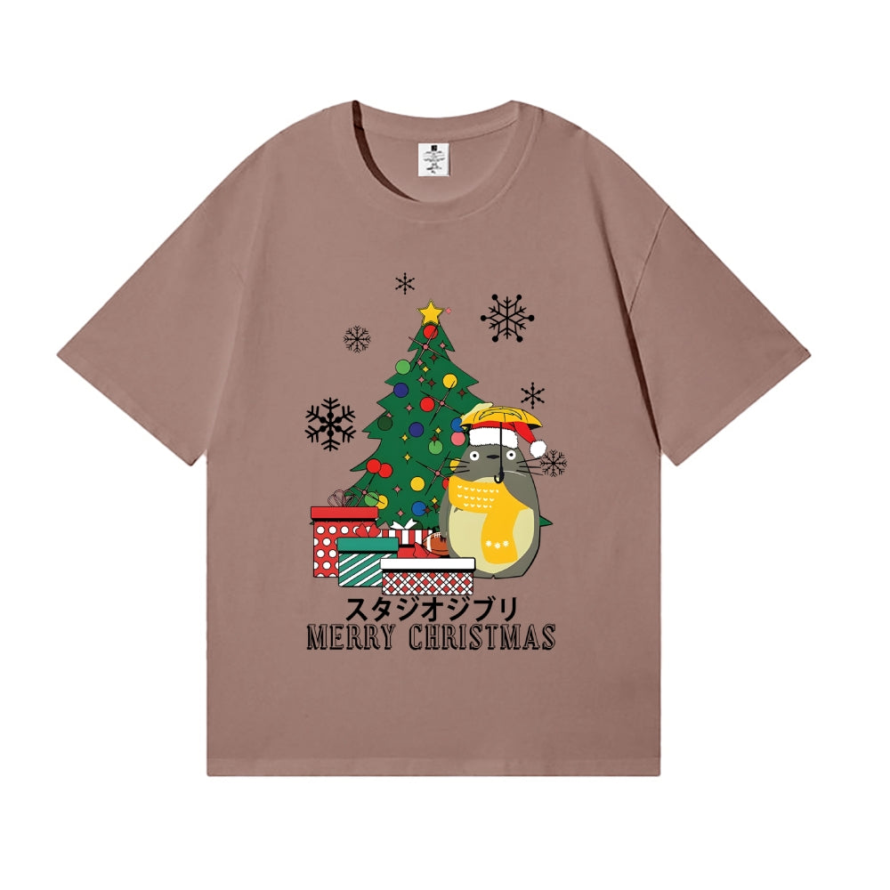 Ghibli Merry Christmas Tree Totoro Japanese Style Classic Tee