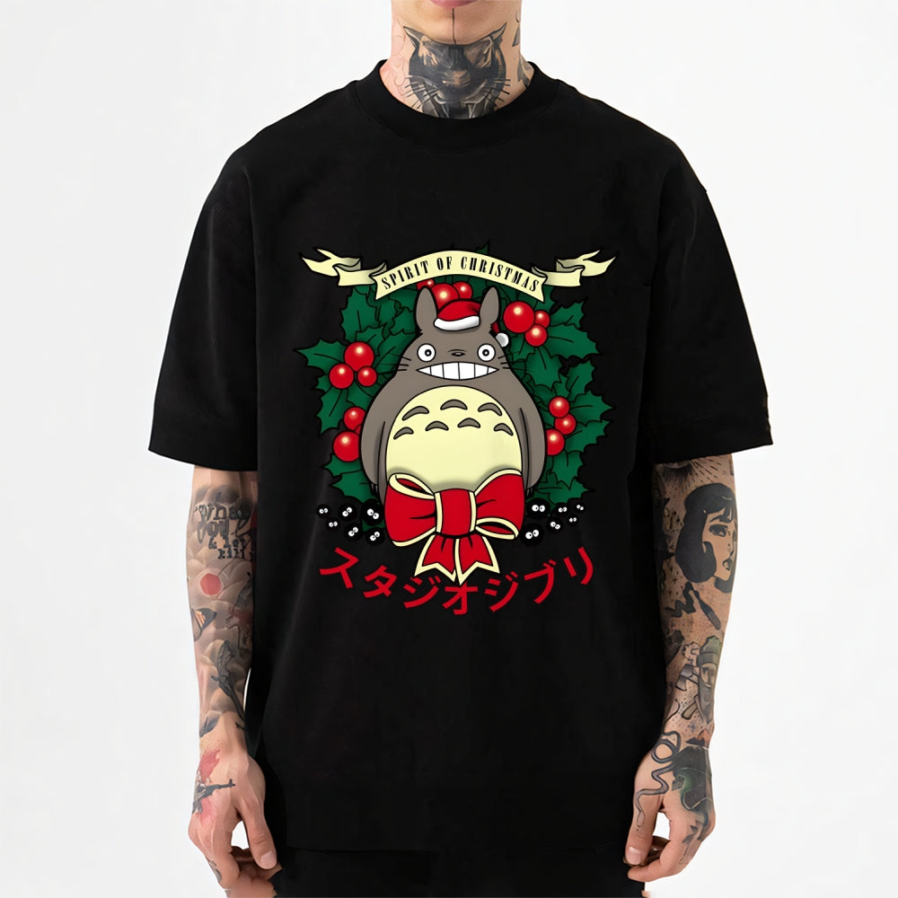 Christmas Totoro Ghibli Japanese Style Classic Tee