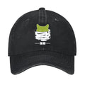 Matcha Cat Vintage Cotton Cap