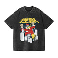 Retro Kaiju Santa Vintage Wash Japanese Design T-Shirt