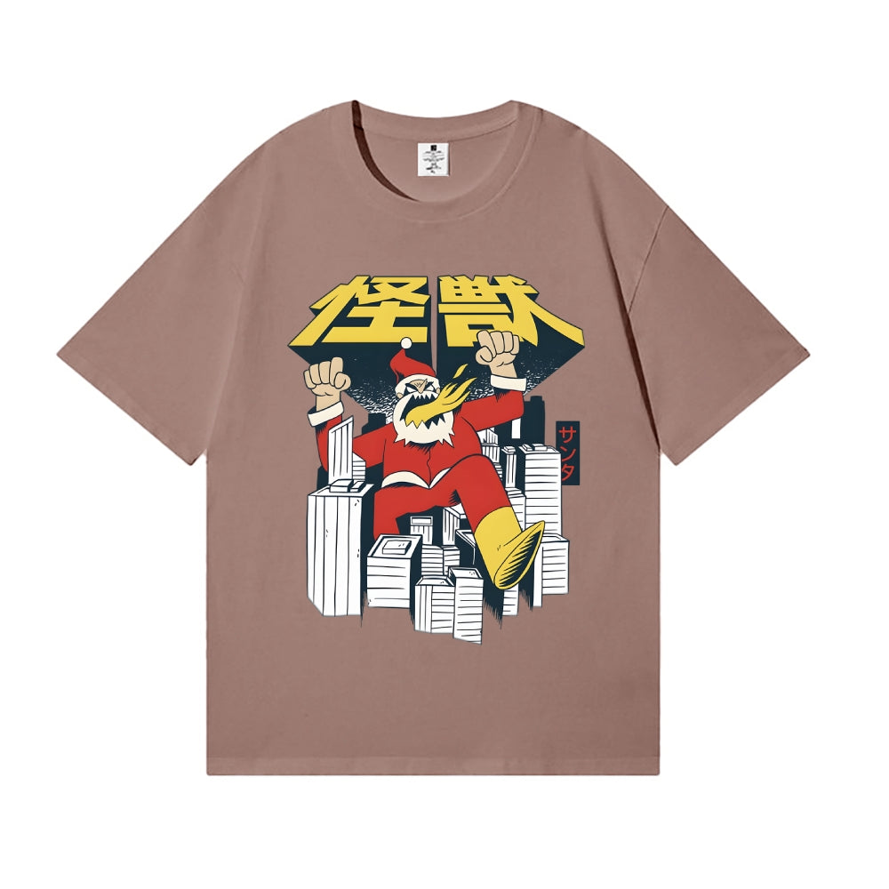 Retro Kaiju Santa Japanese Style Classic Tee