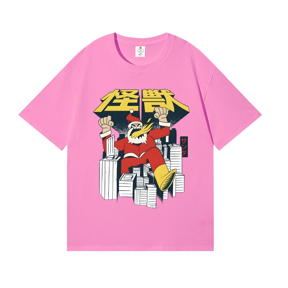Retro Kaiju Santa Japanese Style Classic Tee