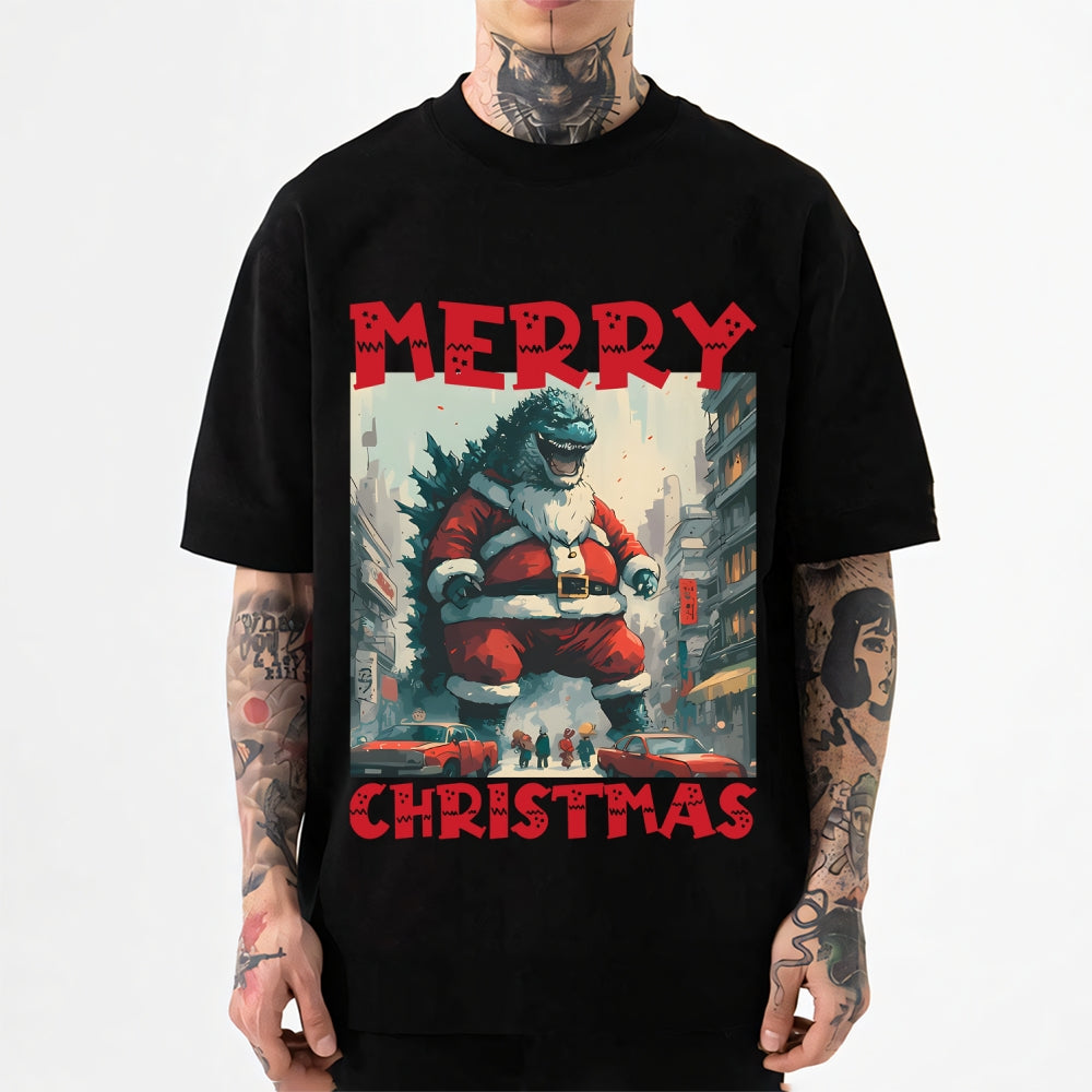 Christmas Kaiju Monsters Japanese Style Classic Tee