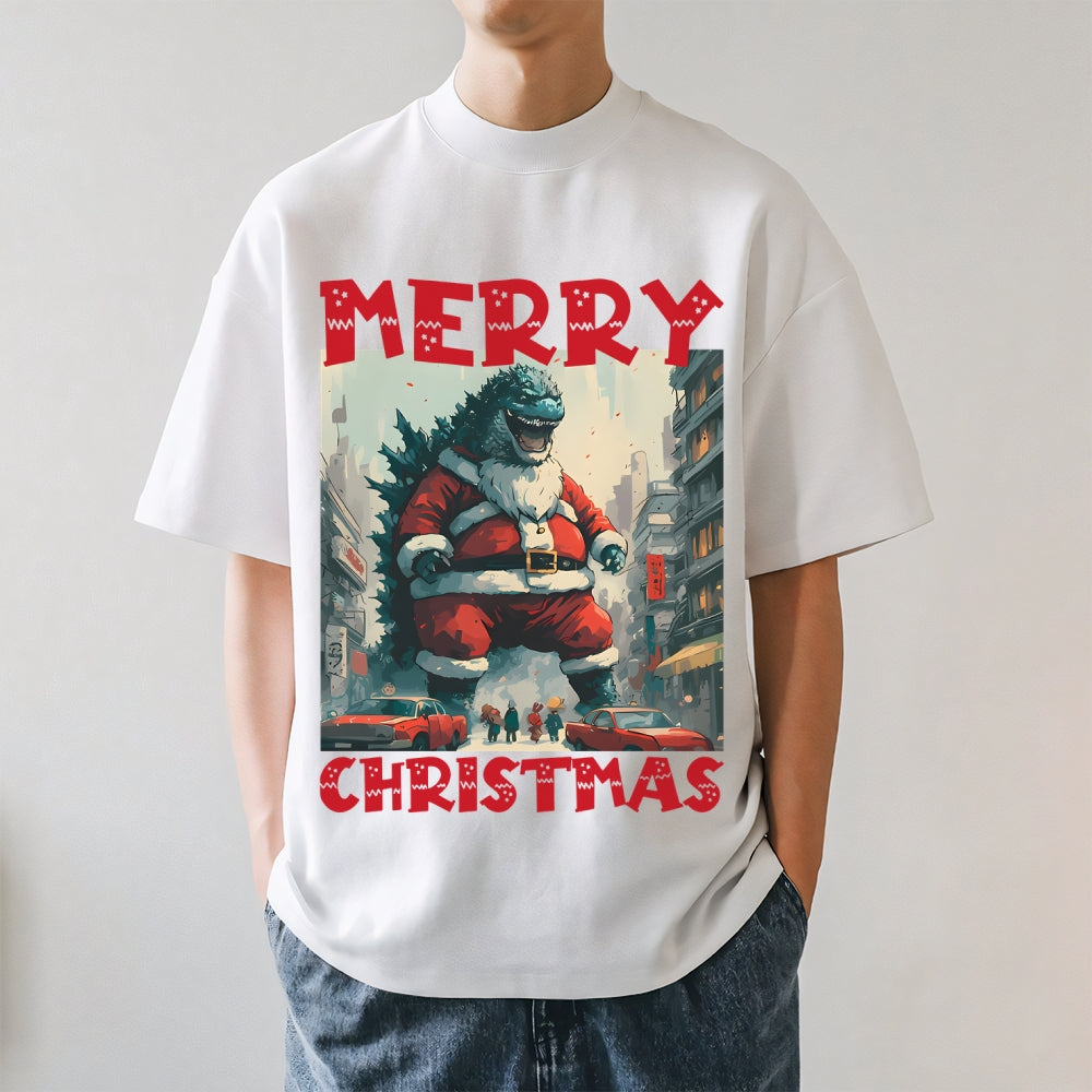 Christmas Kaiju Monsters Japanese Style Classic Tee