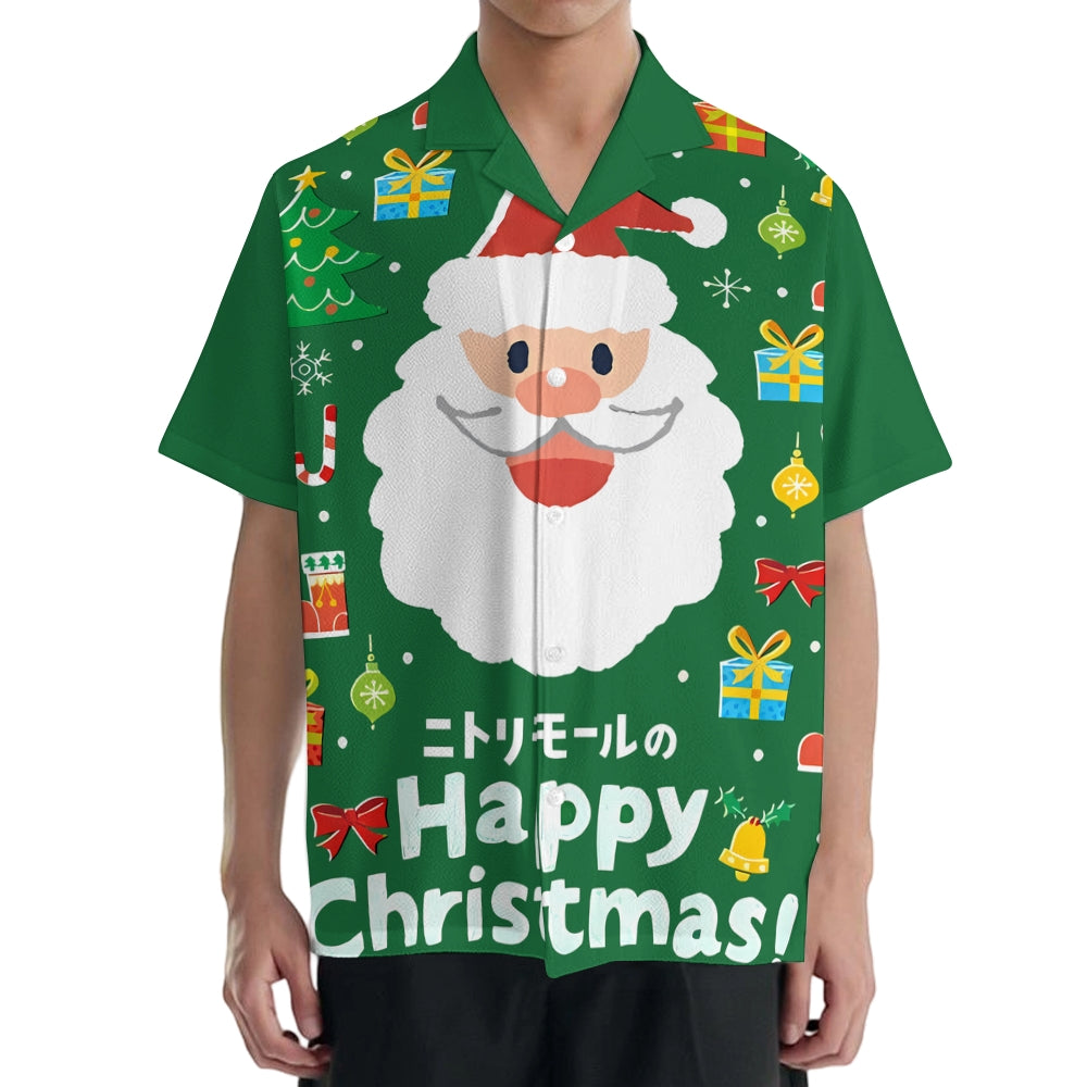 Christmas Santa Claus Japanese Style Camp Shirt 2509005441