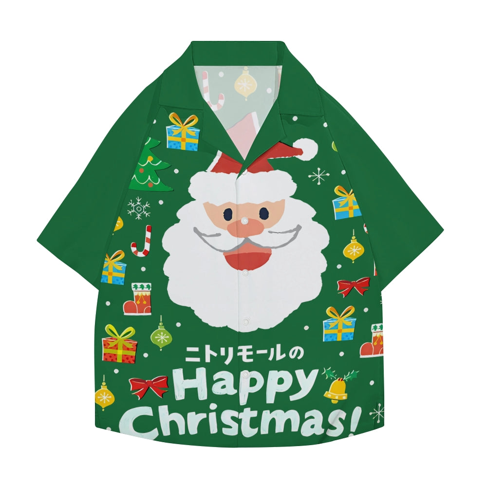 Christmas Santa Claus Japanese Style Camp Shirt 2509005441
