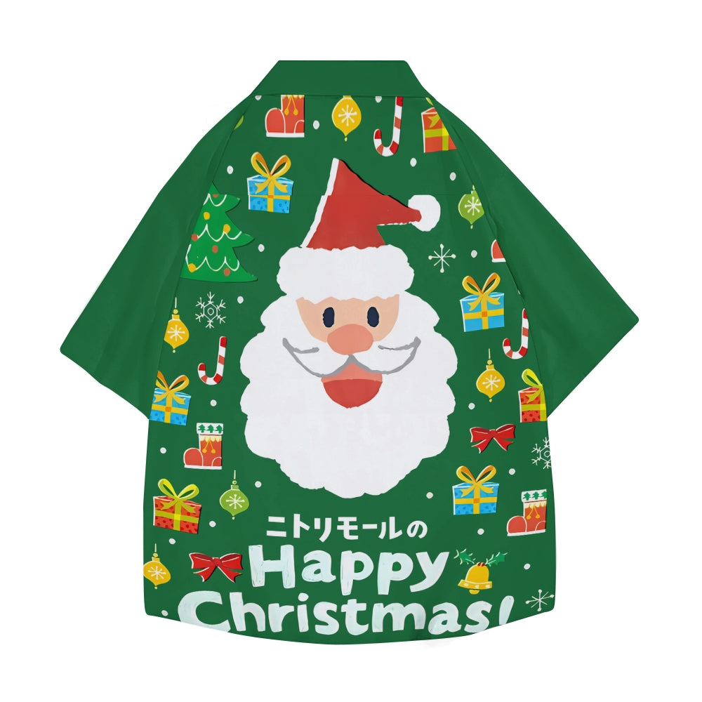 Christmas Santa Claus Japanese Style Camp Shirt 2509005441